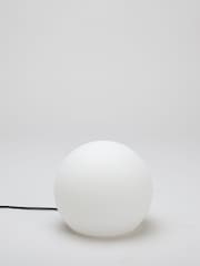 New Garden White Outdoor Buly Lighted Ball 30cm with Cable - Image 4 of 5