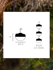 New Garden Set of 3 White Mini Cherry Rechargeable Portable Light Bulbs - Image 3 of 6