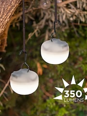 New Garden Set of 3 White Mini Cherry Rechargeable Portable Light Bulbs - Image 6 of 6