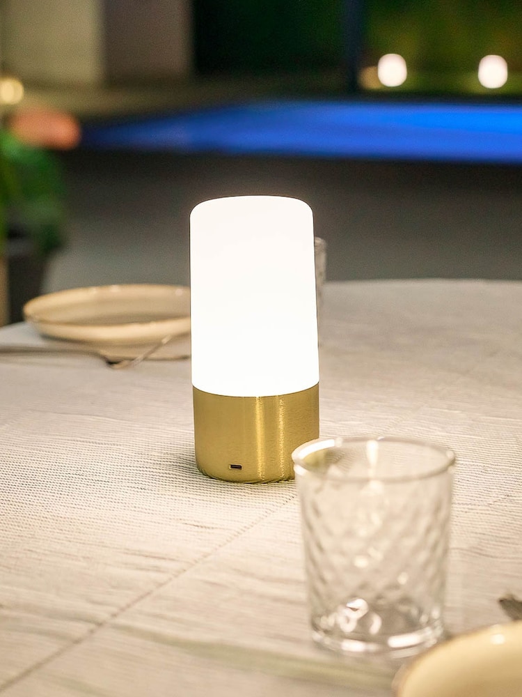 New Garden Brass Maia Rechargeable Table Lamp - Image 5 of 5
