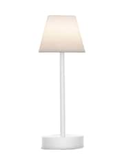 New Garden White Lola Slim 30 Table Lamp with Rechargeable Battery - Image 1 of 4