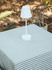 New Garden White Lola Slim 30 Table Lamp with Rechargeable Battery - Image 2 of 4