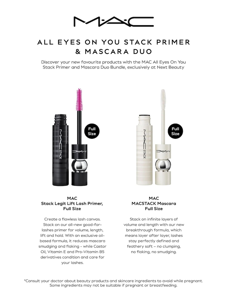 MAC All Eyes On You Stack Primer and Mascara Duo worth 54 - Image 2 of 2