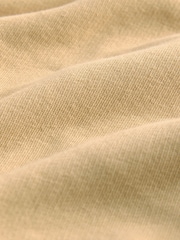 Butter Yellow Cotton Blend Brushed Jersey Shorts - Image 2 of 4