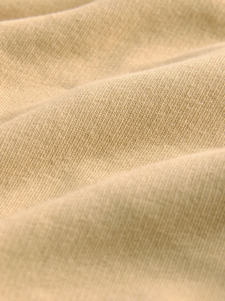 Butter Yellow Cotton Blend Brushed Jersey Shorts - Image 2 of 4