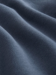 Vintage Blue Cotton Blend Brushed Jersey Shorts - Image 2 of 4