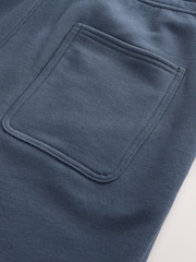 Vintage Blue Cotton Blend Brushed Jersey Shorts - Image 4 of 4