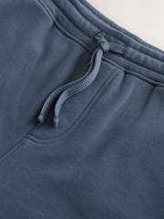 Vintage Blue Cotton Blend Brushed Jersey Shorts - Image 7 of 8