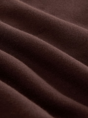 Brown Cotton Blend Brushed Jersey Shorts - Image 2 of 4