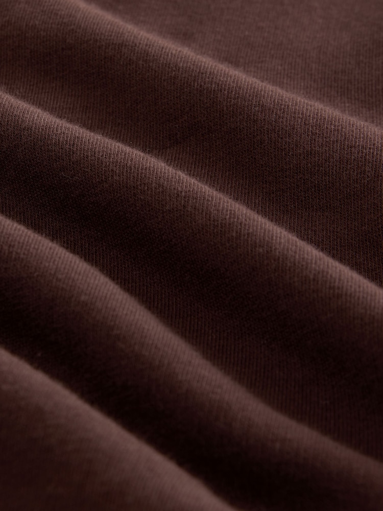 Brown Cotton Blend Brushed Jersey Shorts - Image 2 of 4