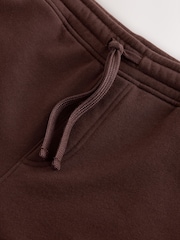 Brown Cotton Blend Brushed Jersey Shorts - Image 3 of 4