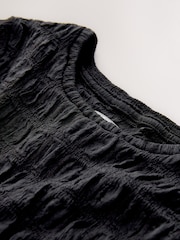 Black Textured T-Shirt (3-16yrs) - Image 3 of 4