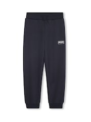 Kenzo Kids Blue Back Graphic Logo Tracksuit Hoodie & Joggers Set - Image 6 of 6