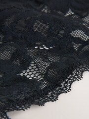 Black High Leg All Over Lace Knickers 3 Pack - Image 5 of 6