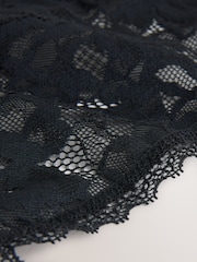 Black High Leg All Over Lace Knickers 3 Pack - Image 7 of 8