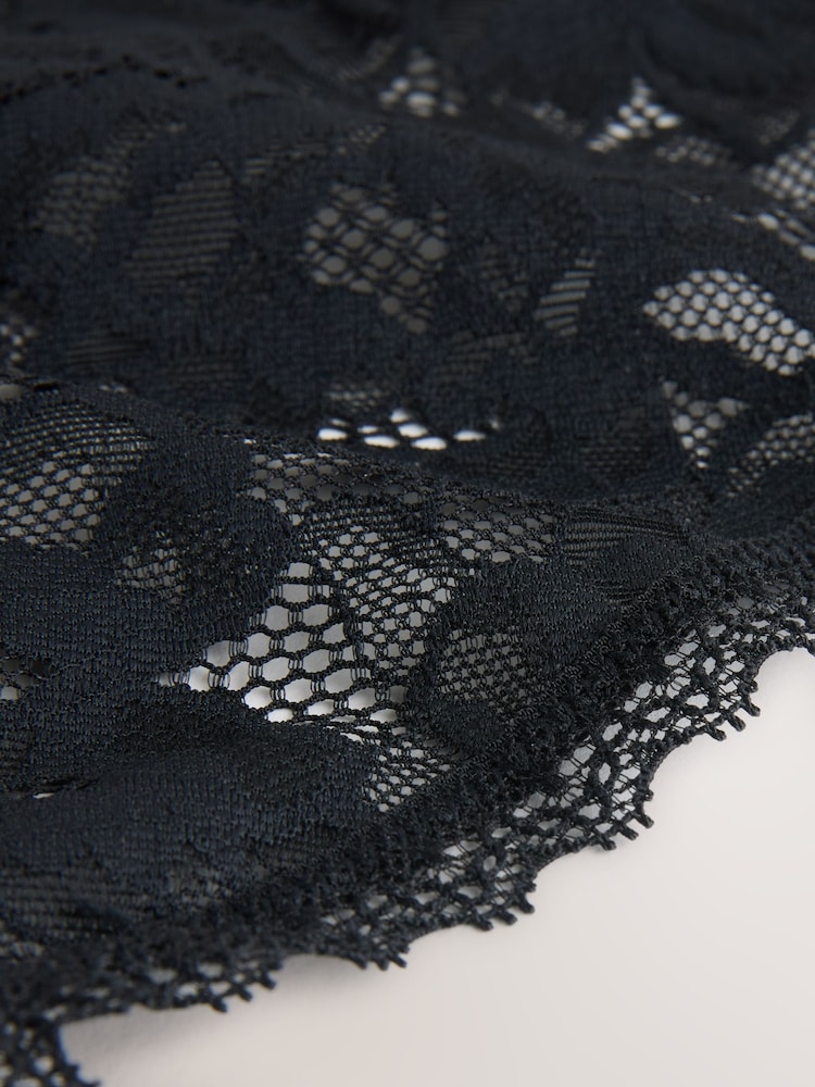 Schwarz - All Over Lace Schlüpfer 3 Pack - Bild 7 von 7