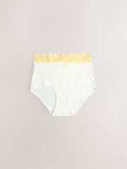 নীল/Yellow - সুতি এবং লেইস Knickers 7 প্যাক - 10এর মধ্যে 4 ছবি