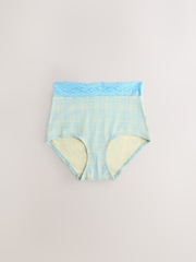 নীল/Yellow - সুতি এবং লেইস Knickers 7 প্যাক - 10এর মধ্যে 5 ছবি