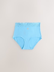 নীল/Yellow - সুতি এবং লেইস Knickers 7 প্যাক - 10এর মধ্যে 7 ছবি