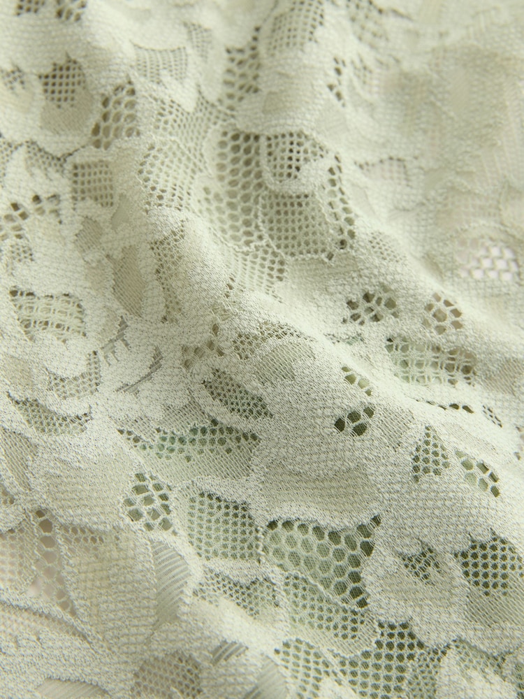 Pink High Leg All Over Lace Knickers 3 Pack - Image 10 of 10