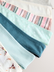 নীল/সাদা - সুতির রিচ Knickers 7 প্যাক - 10এর মধ্যে 10 ছবি