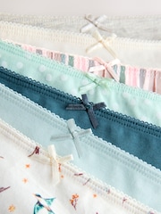 নীল/সাদা - সুতির রিচ Knickers 7 প্যাক - 10এর মধ্যে 9 ছবি