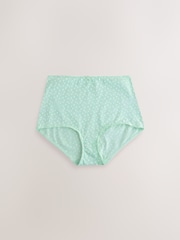 Blue/White Full Brief Cotton Rich Knickers 7 Pack - Image 11 of 14