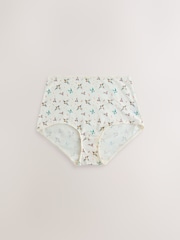Blue/White Full Brief Cotton Rich Knickers 7 Pack - Image 2 of 10