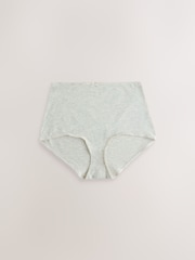 Blue/White Full Brief Cotton Rich Knickers 7 Pack - Image 4 of 10