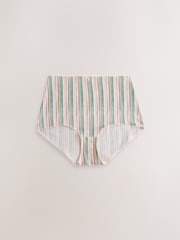 Blue/White Full Brief Cotton Rich Knickers 7 Pack - Image 5 of 10