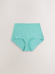 Blue/White Full Brief Cotton Rich Knickers 7 Pack - Image 6 of 10