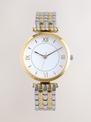 Gold/Silver Waterproof Mixed Metal Watch - Image 3 of 5