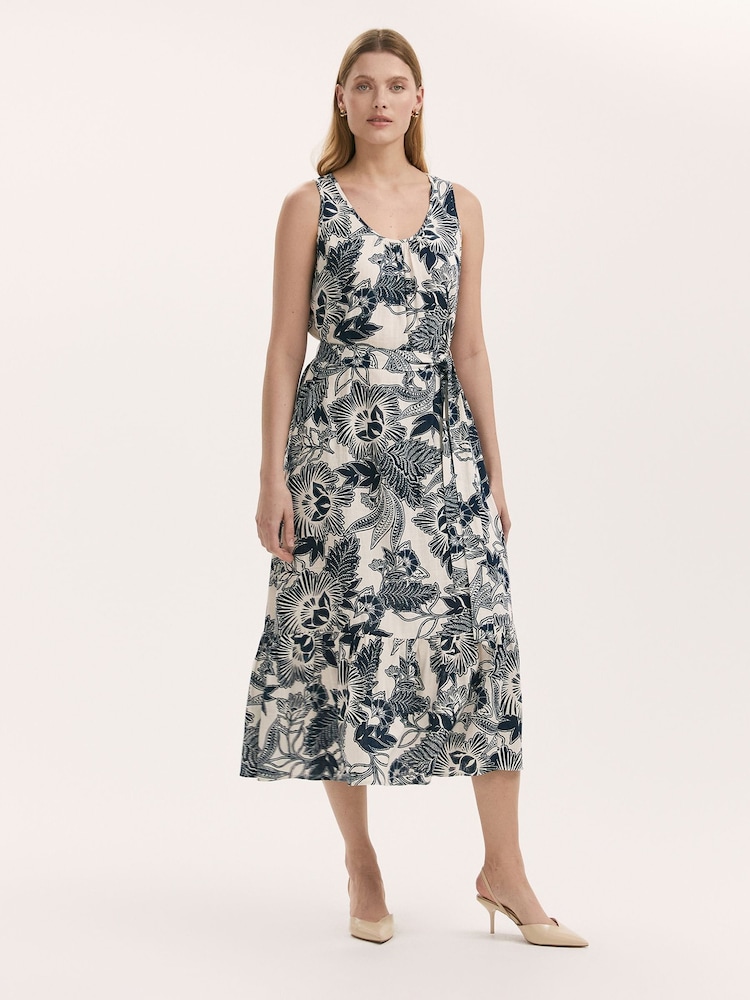 Finery Blue Marta Dress - Image 1 of 4 Finery Blue Marta Dress - Image 1 of 4