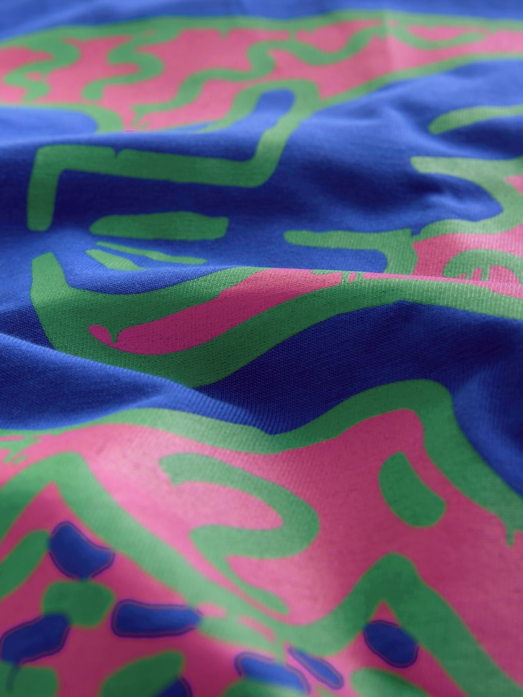 Blue Cobalt Keith Haring Artist Licence T-Shirt - Image 10 of 10
