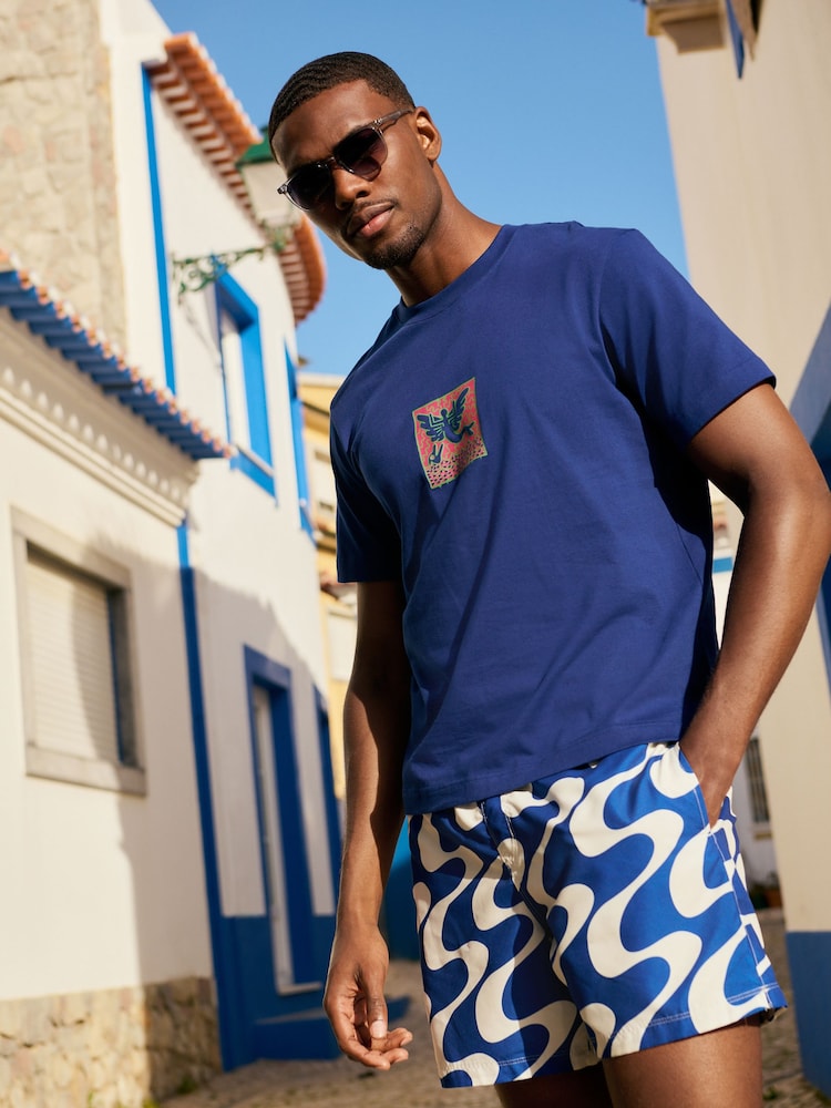 Blue Cobalt Keith Haring Artist Licence T-Shirt - Image 2 of 6 Blue Cobalt Keith Haring Artist Licence T-Shirt - Image 2 of 6
