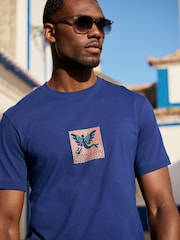 Blue Cobalt Keith Haring Artist Licence T-Shirt - Image 4 of 6