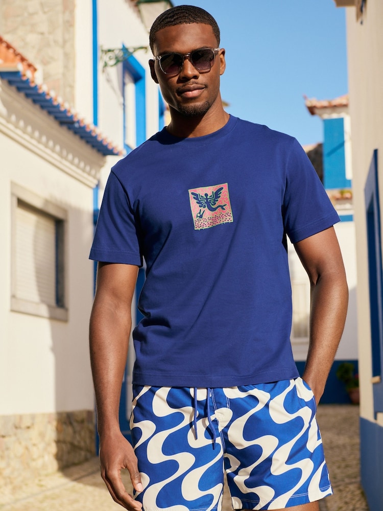 Blue Cobalt Keith Haring Artist Licence T-Shirt - Image 6 of 6 Blue Cobalt Keith Haring Artist Licence T-Shirt - Image 6 of 6