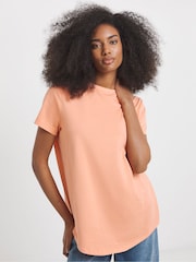 Simply Be White Curved Hem Longline T-Shirts 2 Pack - Image 2 of 5