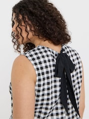 Simply Be Black Peplum Bow Back Top - Image 3 of 4