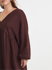 Simply Be Linen Smock Dress - Imagen 3 de 4