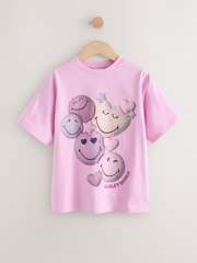 Pink Smiley World Graphic T-Shirt (3-16yrs) - Image 1 of 4