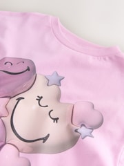 Pink Smiley World Graphic T-Shirt (3-16yrs) - Image 4 of 4
