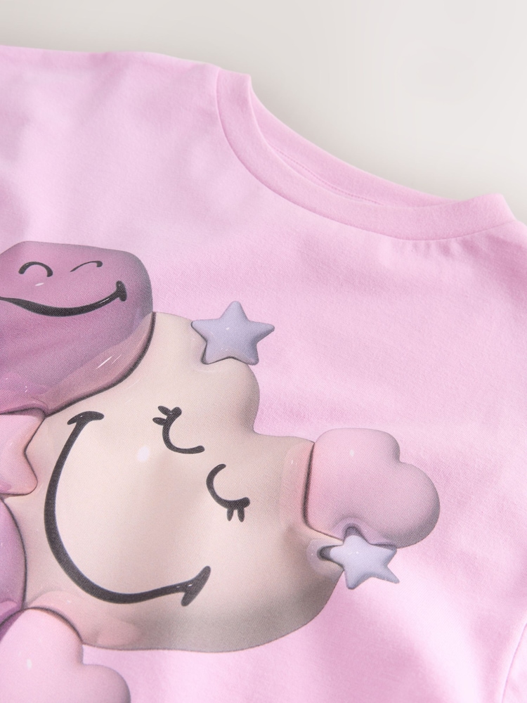 Pink Smiley World Graphic T-Shirt (3-16yrs) - Image 4 of 4