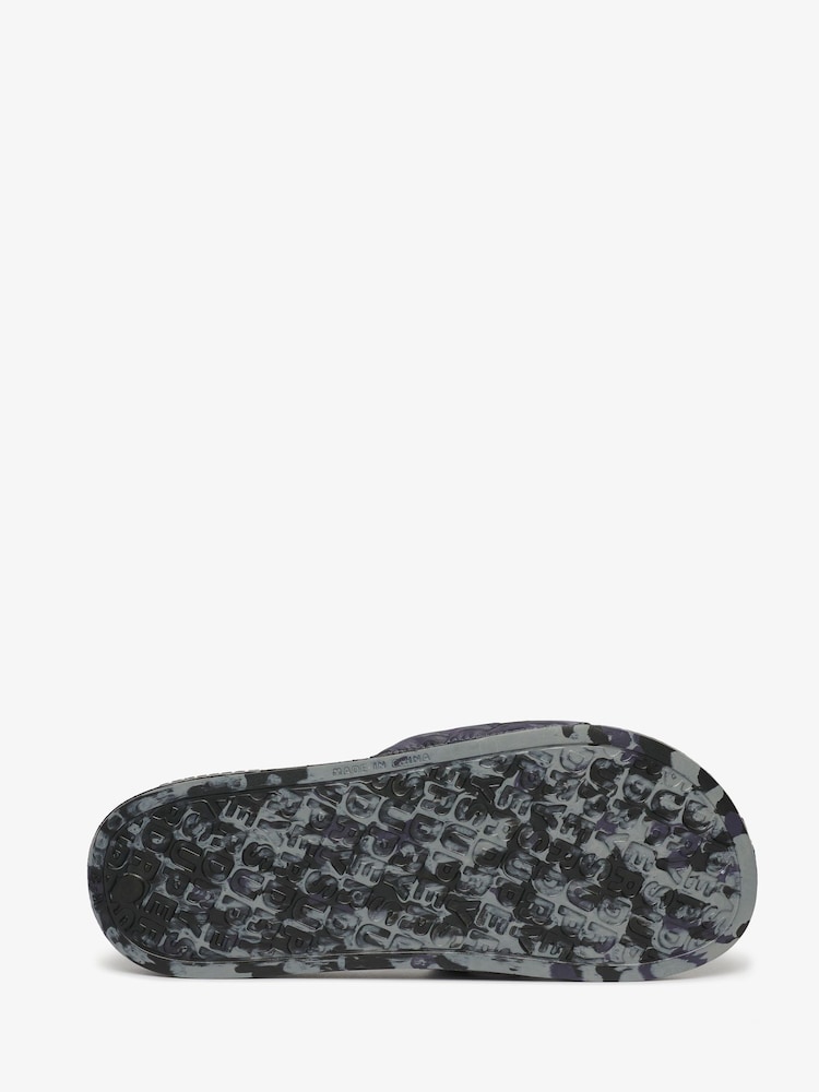 Superdry Grey Core Camo Pool Sliders - Image 2 of 2 Superdry Grey Core Camo Pool Sliders - Image 2 of 2