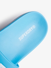 Superdry Blue Core Graphic Pool Sliders - Image 3 of 3