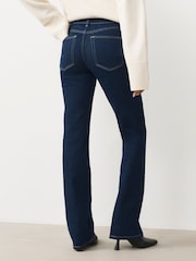 Indigo Blue Mid Rise Stretch Bootcut Jeans - Image 3 of 7