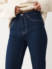Indigo Blue Mid Rise Stretch Bootcut Jeans - Image 4 of 7