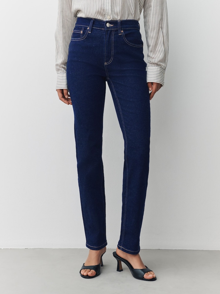 Indigo Blue Slim Mid Rise Stretch Jeans - Image 2 of 7