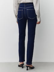 Indigo Blue Slim Mid Rise Stretch Jeans - Image 3 of 7