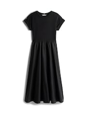Tommy Hilfiger Black Gold Tone Button Midi Dress - Image 5 of 5